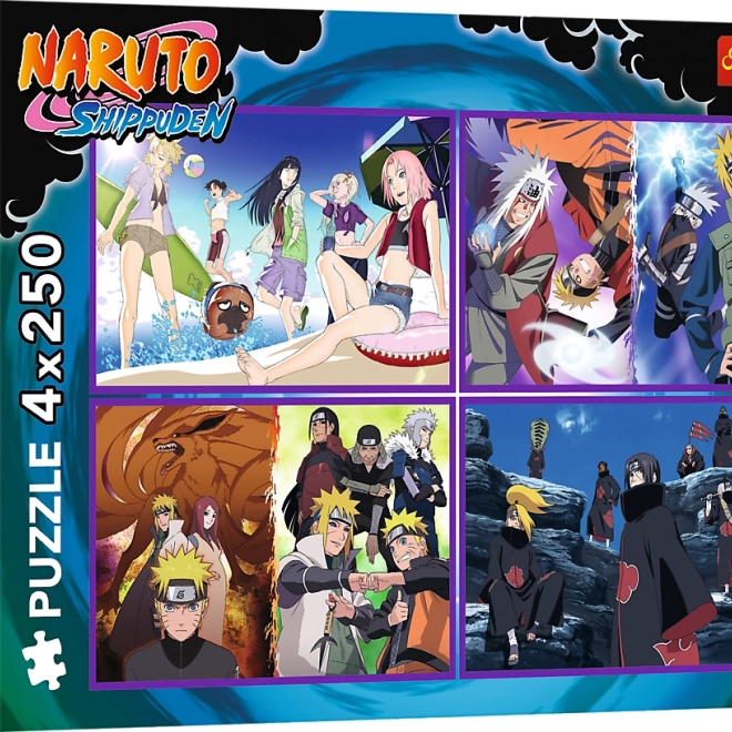 Trefl Puzzle Naruto Shippuden: Naruto Uzumaki kalandjai 4x250 darab