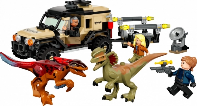 LEGO Jurassic World Pyroraptor és Dilophosaurus szállító