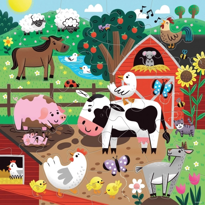 Mudpuppy padló puzzle Barátok a farmáról