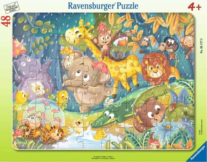 Ravensburger puzzle dzsungel állatok - 48 darab