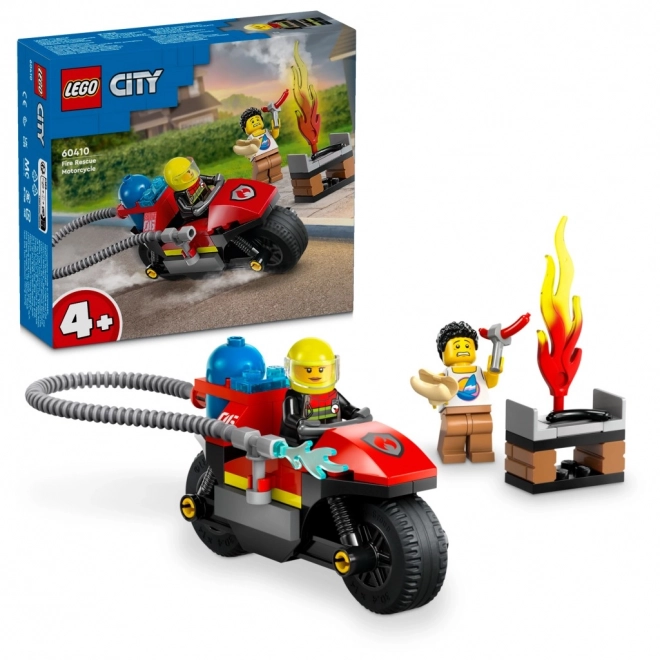 Tűzoltó mentőmotor LEGO City 4+