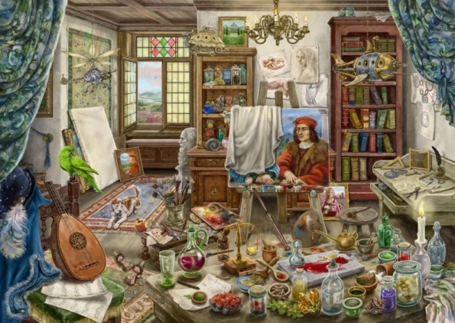 művészeti stúdió szabadulószoba puzzle (759 darabos)