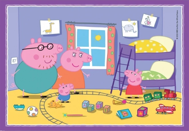 Clementoni peppa malac 4 az 1-ben puzzle készlet