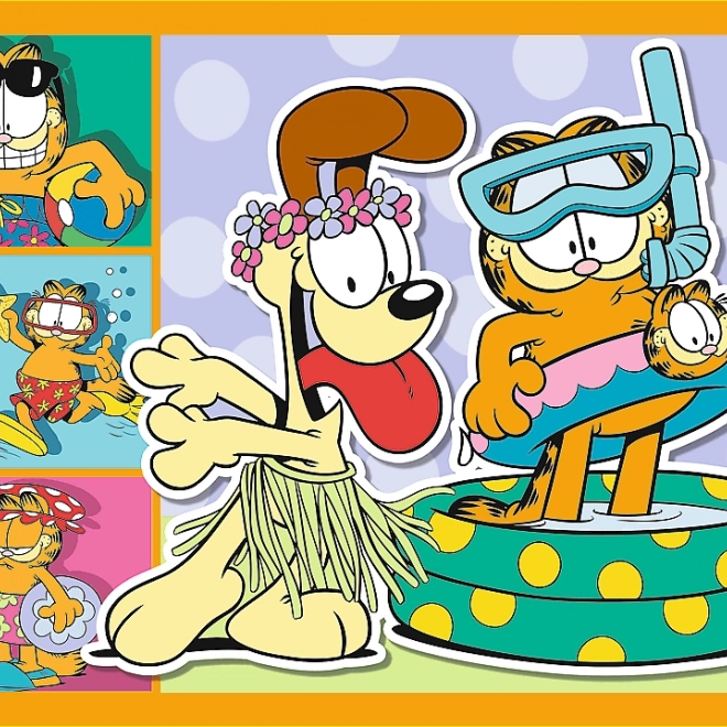 Puzzle TREFL Garfield imádja a lasagnát 4 az 1-ben