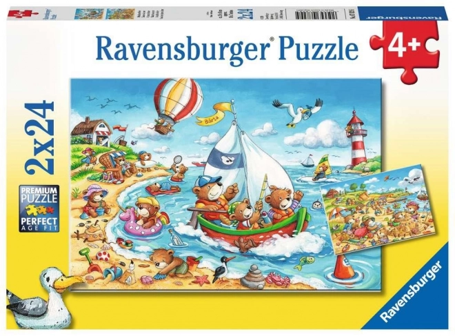 Ravensburger tengerparti vakáció 2x24 darabos puzzle