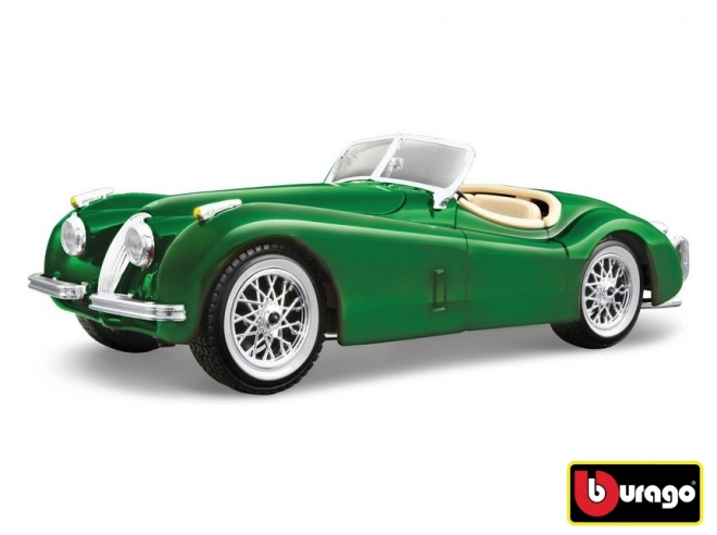 Jaguar XK 120 Roadster modellautó 1951 - zöld