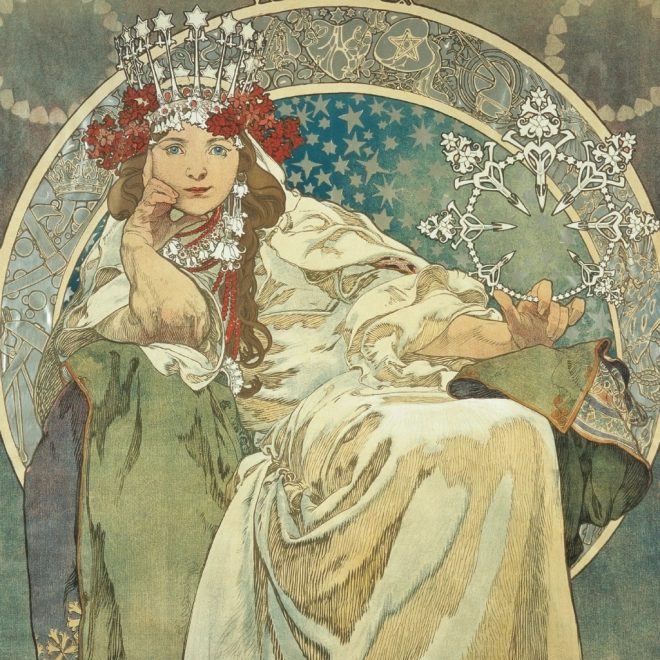 notique - alfons mucha jegyzet naptár 2025