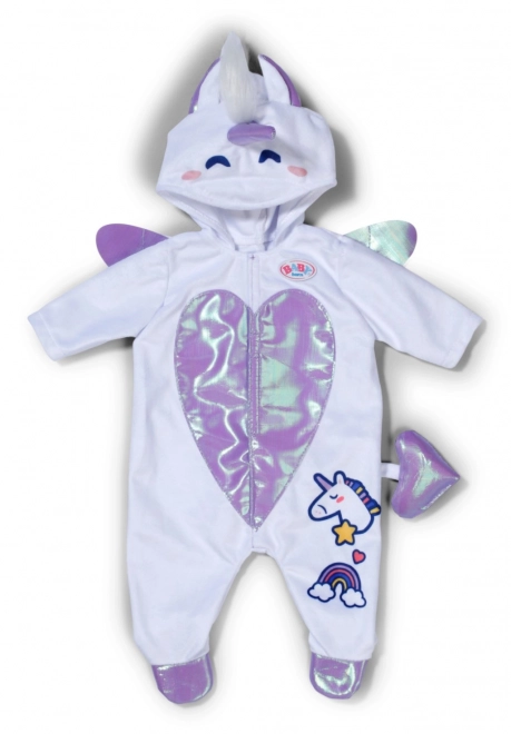 Unikornis jelmez BABY born 43 cm-es babához