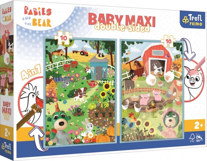 Trefl farmos dupla puzzle BABY MAXI 2x10 darab