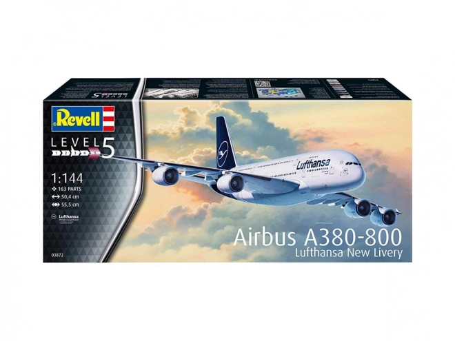 Műanyag Modell Hagyományos Lufthansa A380-800