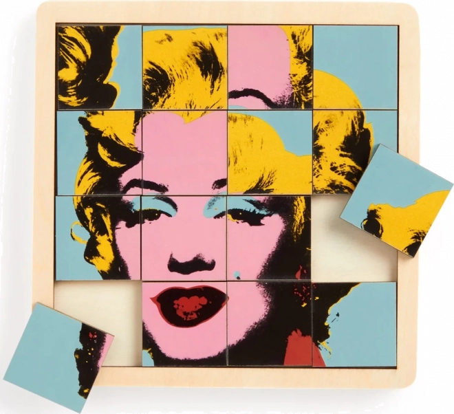 Andy Warhol Marilyn fa 2 az 1-ben kirakós