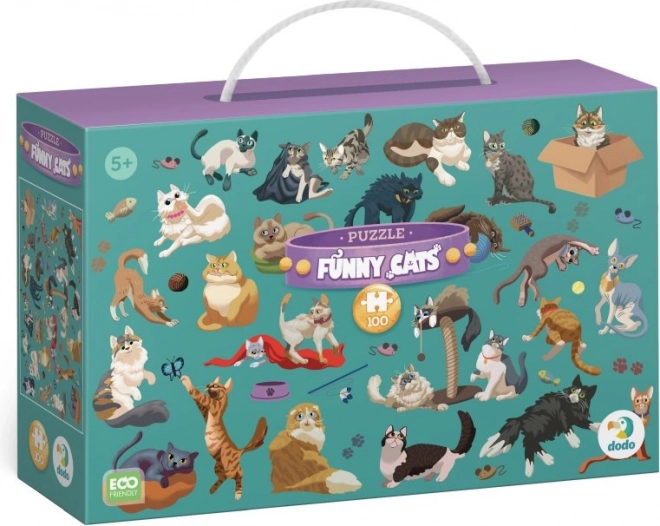 DODO Puzzle Szórakoztató Macskák 100 Darabos