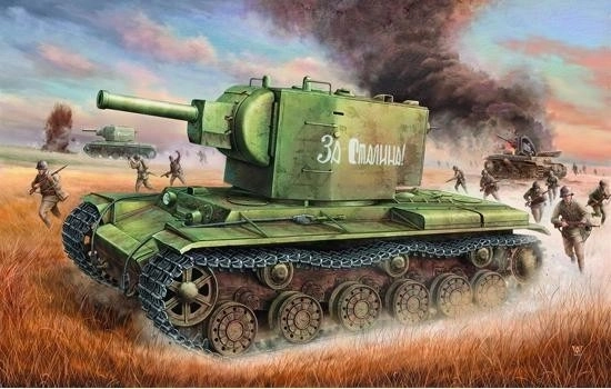 Trumpeter KV-2 orosz tank makett