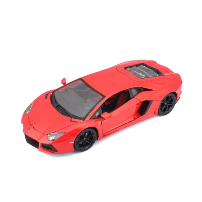 Bburago Lamborghini Aventador LP700-4 fém autó 1:18 méretarányban, narancssárga