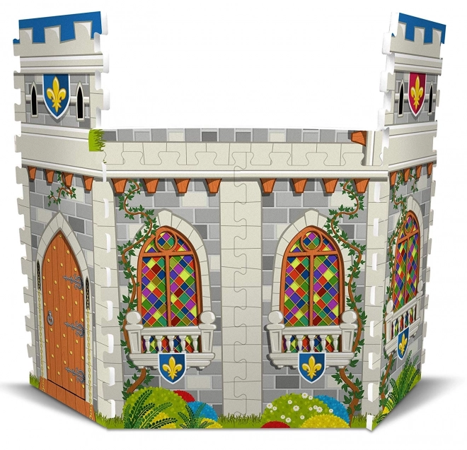 3D habszivacs padló puzzle kastély