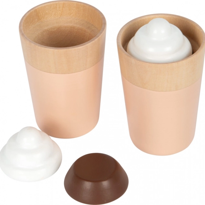 Small Foot fa kávéfőző kiegészítőkkel Tasty szürke