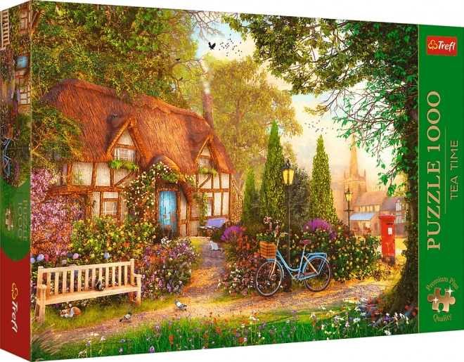 Trefl prémium plus 1000 darabos puzzle - Tea Time - Nádtetős házikó