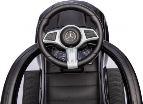Gyerek jármű fogantyúval Mercedes 3v1 fekete
