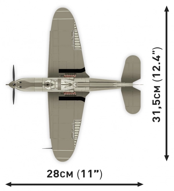 Cobi Bell P-39D Airacobra második világháborús vadászrepülő modell