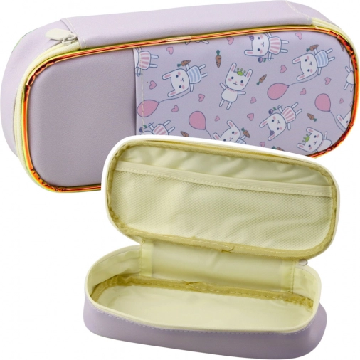 Mézeskalács nyuszikákkal lila 24 cm
