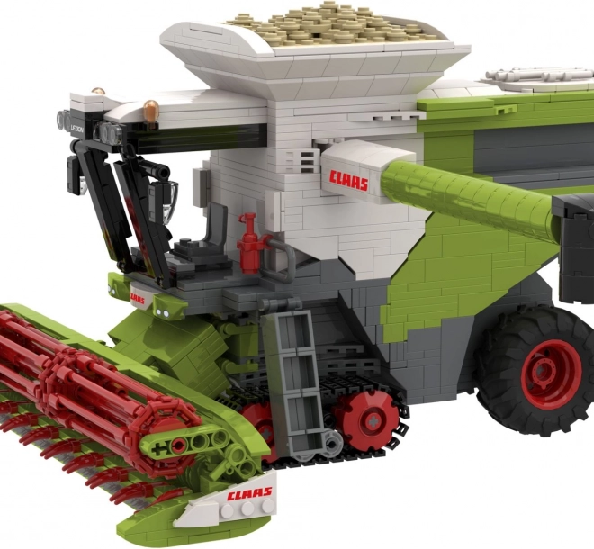 Építőkészlet Brixies Plus Claas Lexion 8900 Terra Trac pótkocsival