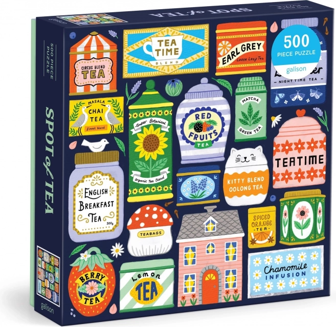 Négyzet alakú puzzle Teagyűjtemény 500 darab