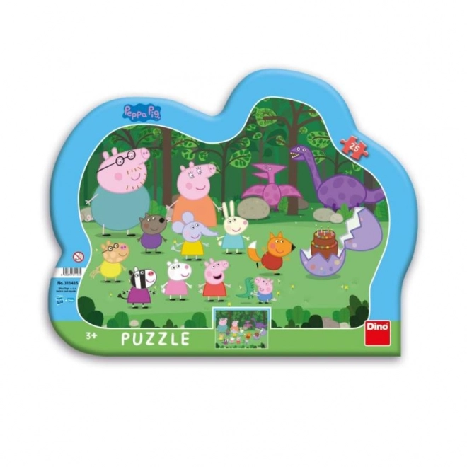 Dino puzzle Peppa malac 25 darabos