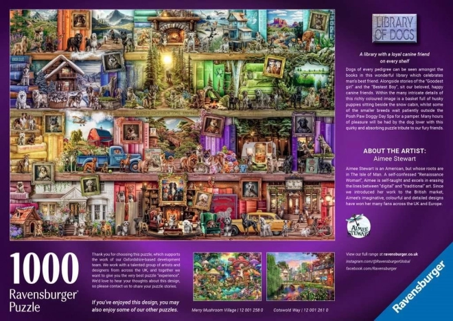 Kutyák Könyvtára Puzzle 1000 Darabos