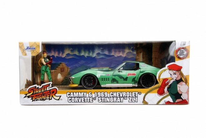 Jada Toys Street Fighter 1969 chevrolet modellautó 1:24 méretarányban