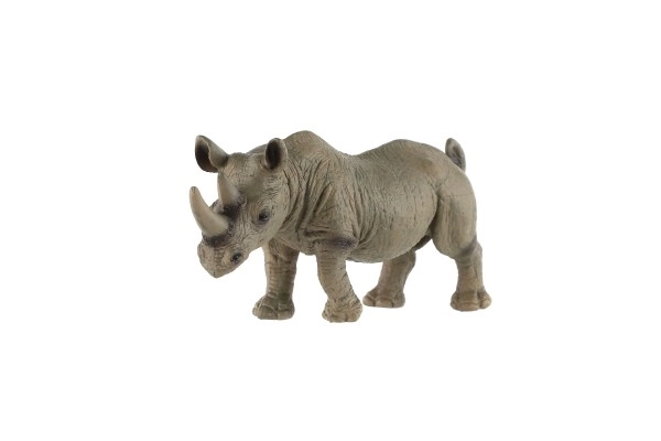 Kétagyarral rendelkező orrszarvú műanyag figura 14 cm