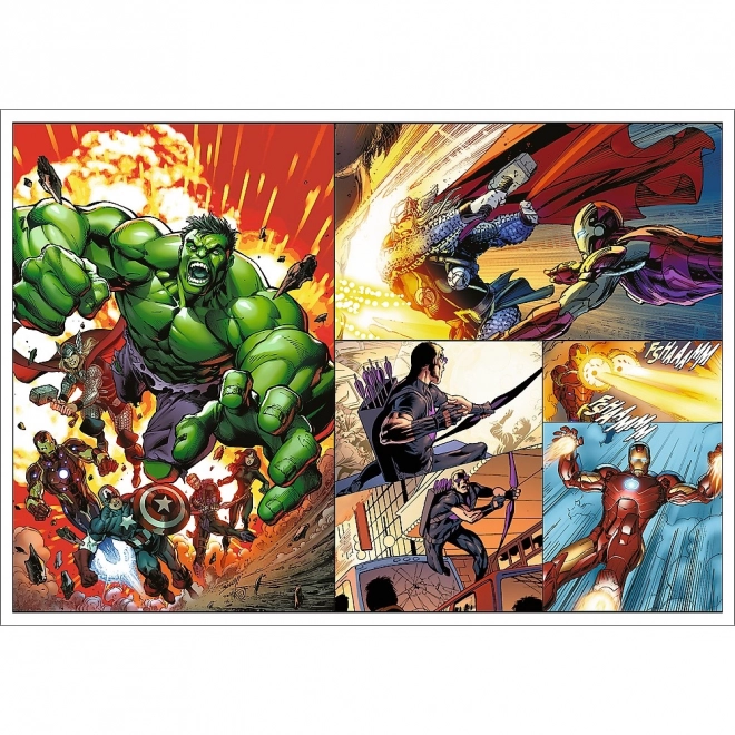 avengers hősies napjai puzzle készlet 4 x 250 darab