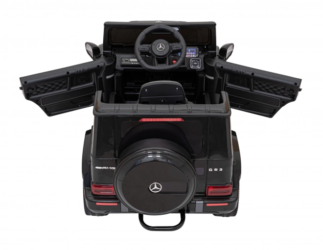 Mercedes AMG G63 gyerekeknek fekete + távirányító + MP3 LED + lassú indítás + EVA + övek