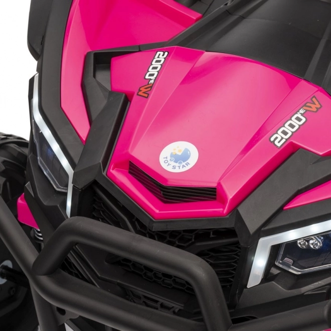 Gyermek elektromos autó Buggy Madman UTV-MX rózsaszín