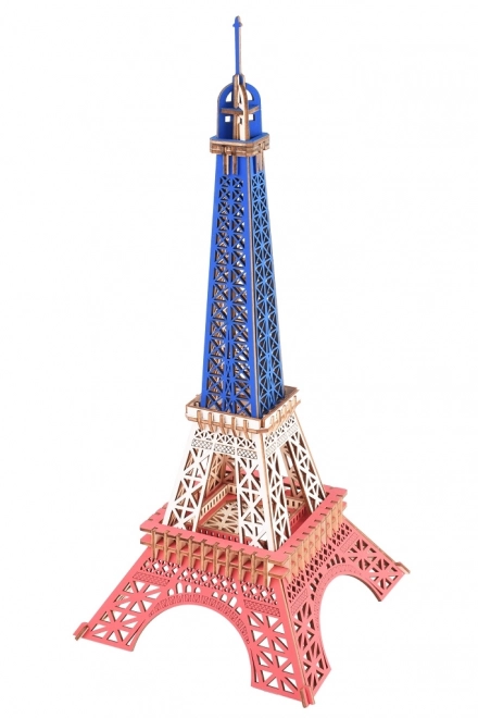 Eiffel-torony színes fa 3D puzzle