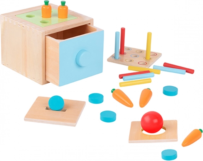 Woopie Green fa oktató fiókos rendező játék Montessori