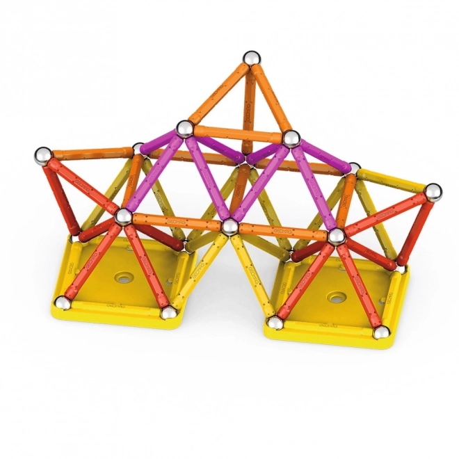 Geomag mágneses építőjátékok klasszikus újrahasznosított 93 darab narancssárga