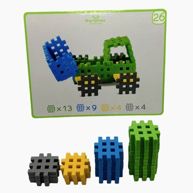Mini Waffle EDU építőkészlet kártyákkal