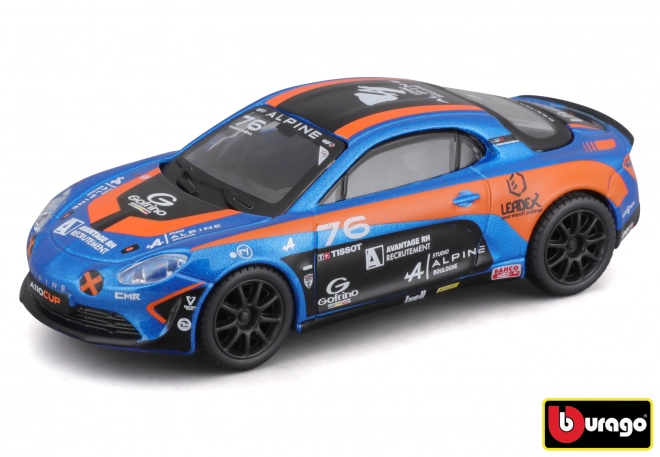 Bburago Alpine A110 CUP versenyautó modell 1:43