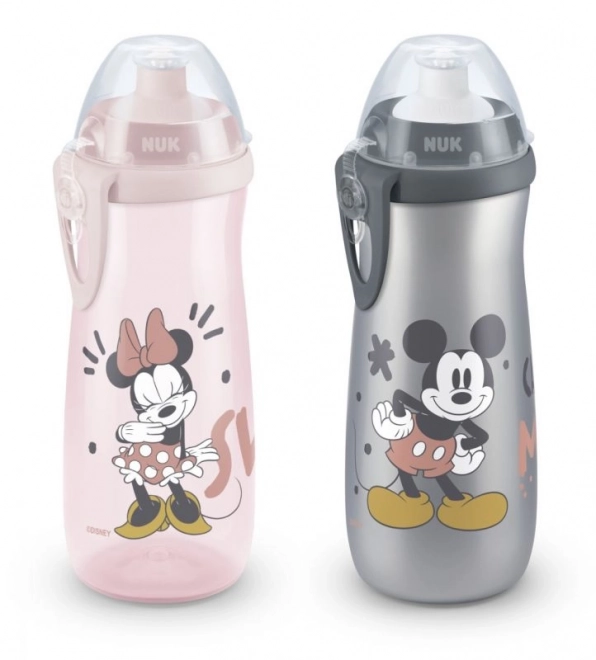 Nuk sportos Mickey Mouse kupak, 450 ml, szürke