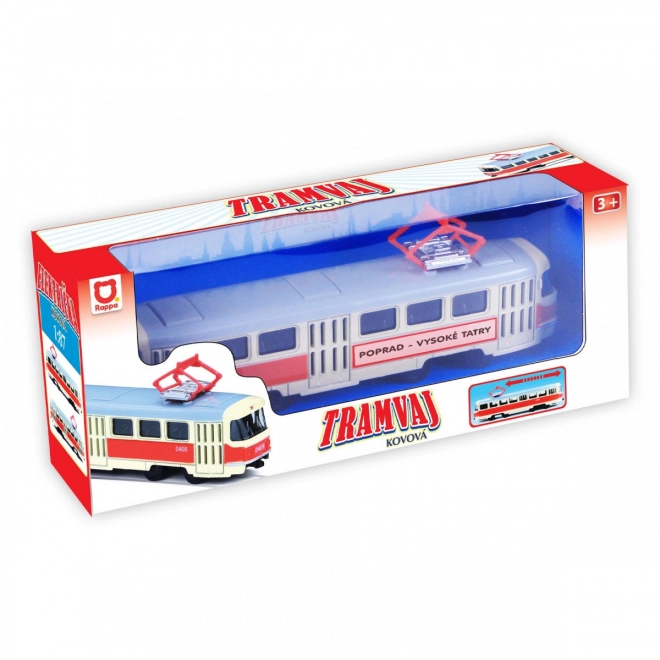 Kov retro villamos Poprad 16 cm