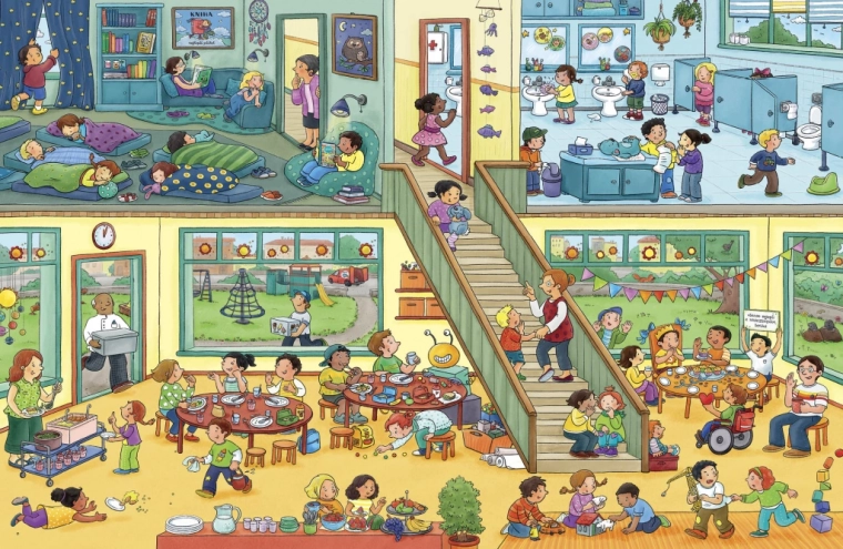 Életteli óvodai hangulat