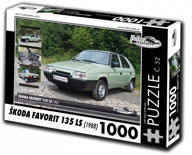 Retro Auta puzzle: Škoda Favorit 135 LS 1988, 1000 darab