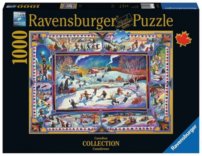 Ravensburger kanadai tél puzzle 1000 darabos