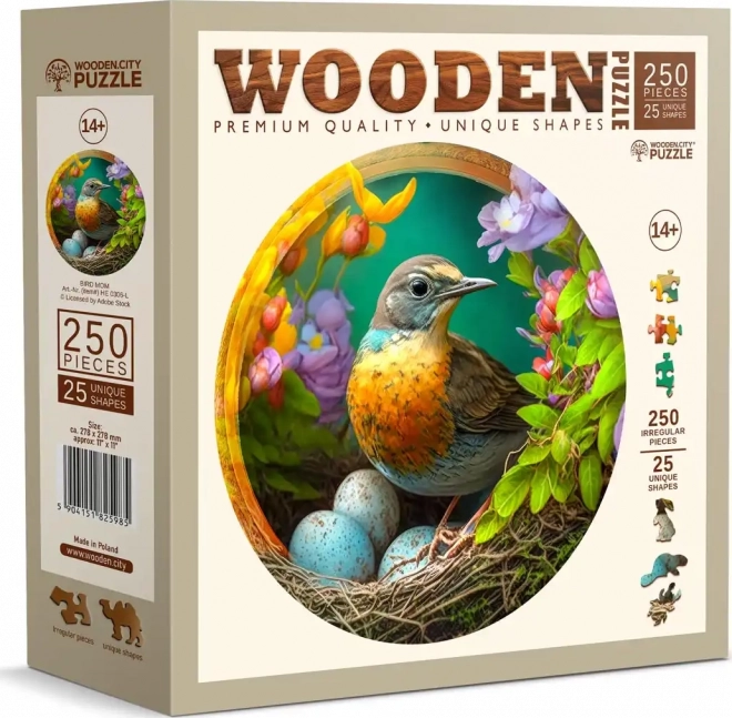 Wooden City fa puzzle anyai szeretet