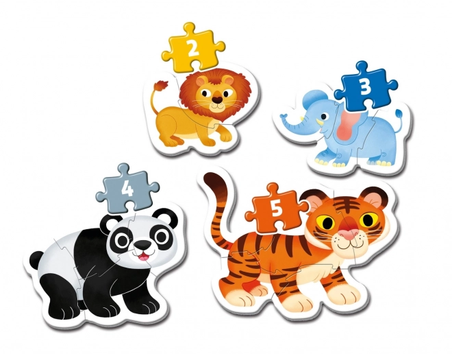 Első puzzle Safari 4 az 1-ben gyerekeknek