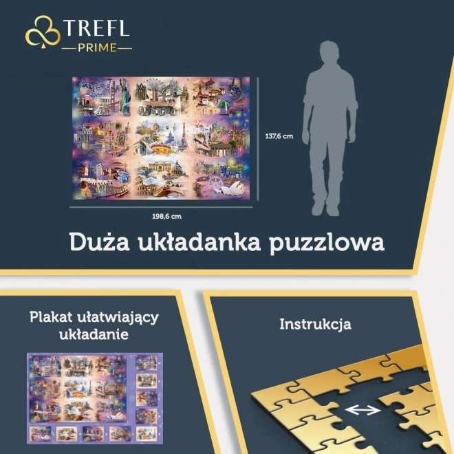 Trefli Városok a felhők felett puzzle 13500 darabos