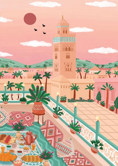Puzzle Kutubíja mecset Marokkó 1000 darab