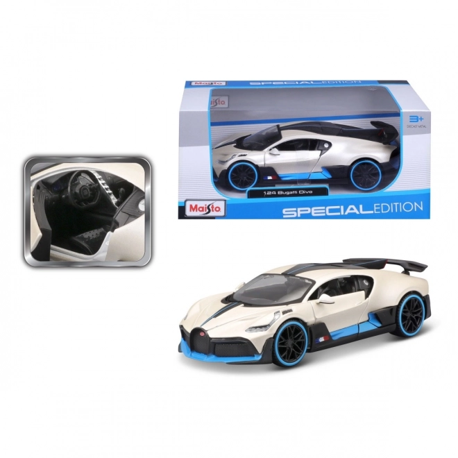 Bugatti Divo kompozit modell 1/24 - fehér