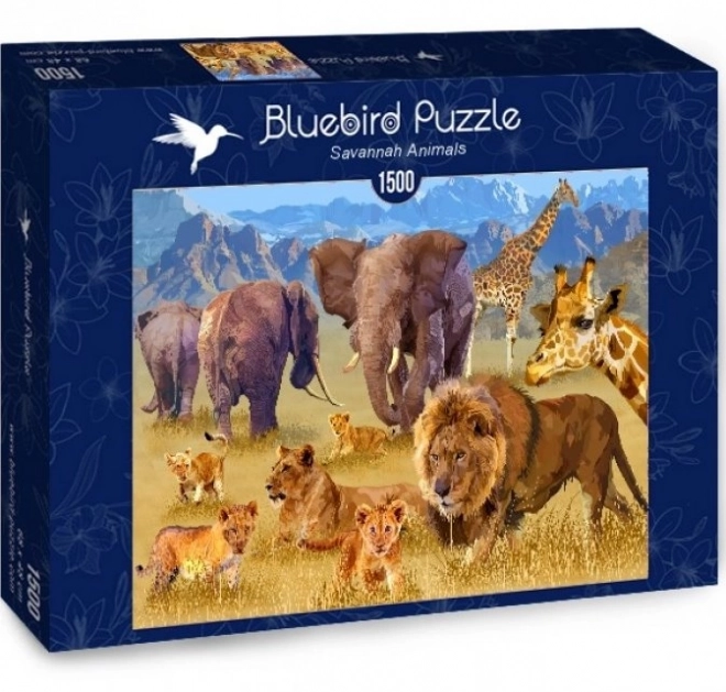 Bluebird puzzle szavanna állatai 1500 darab