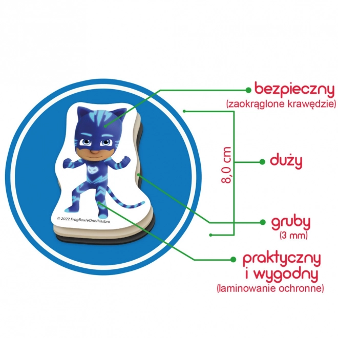 színes mágneskészlet pjmasks figurákkal